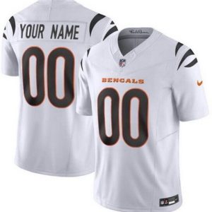 Cincinnati Bengals Customized Limited White FUSE Vapor Jersey
