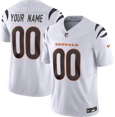 Cincinnati Bengals Customized Limited White FUSE Vapor Jersey