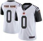 Cincinnati Bengals Customized Limited White Rush Color Jersey