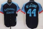 Cincinnati Reds #44 Elly De La Cruz Navy 2024 All Star Limited Jersey