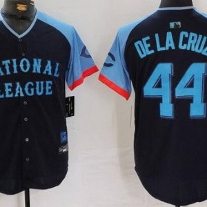 Cincinnati Reds #44 Elly De La Cruz Navy 2024 All Star Limited Jersey