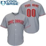 Cincinnati Reds Customized Gray Cool Base Jersey