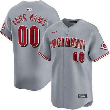Cincinnati Reds Customized Gray Limited Jersey