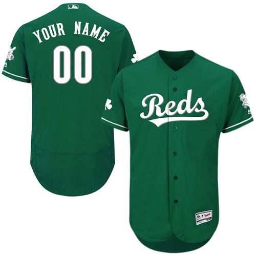 Cincinnati Reds Customized Green Celtic FlexBase Jersey