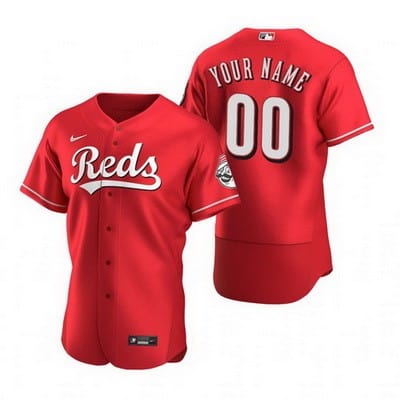 Cincinnati Reds Customized Red Alternate 2020 FlexBase Jersey