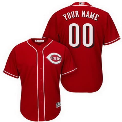 Cincinnati Reds Customized Red Cool Base Jersey