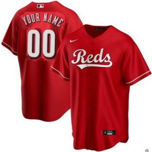 Cincinnati Reds Customized Red Nike Cool Base Jersey