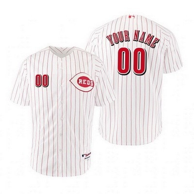 Cincinnati Reds Customized White 1967 Turn Back The Clock Jersey