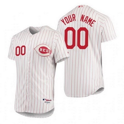 Cincinnati Reds Customized White 1978 Turn Back The Clock Jersey