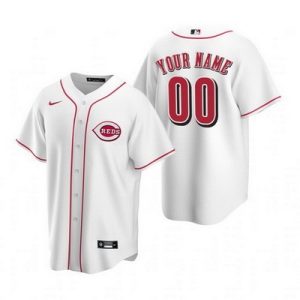 Cincinnati Reds Customized White 2020 Cool Base Jersey