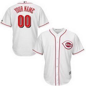 Cincinnati Reds Customized White Cool Base Jersey