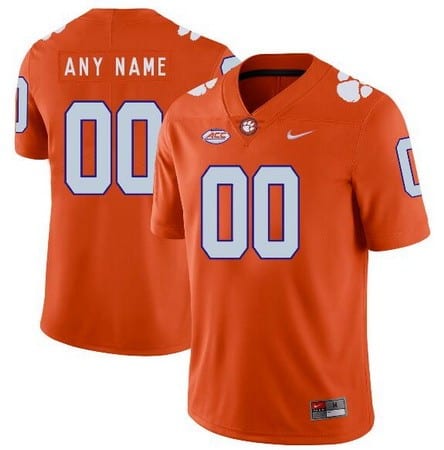 Clemson Tigers Customized Orange Rush College Football Jersey