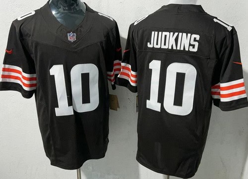 Cleveland Browns #10 Quinshon Judkins Limited Brown FUSE Vapor Jersey