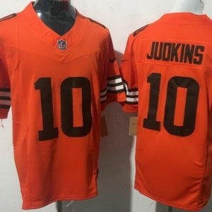Cleveland Browns #10 Quinshon Judkins Limited Orange FUSE Vapor Jersey
