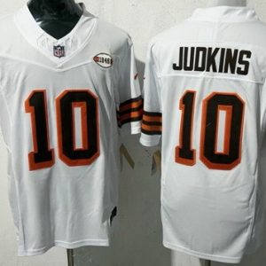 Cleveland Browns #10 Quinshon Judkins Limited White Alternate FUSE Vapor Jersey