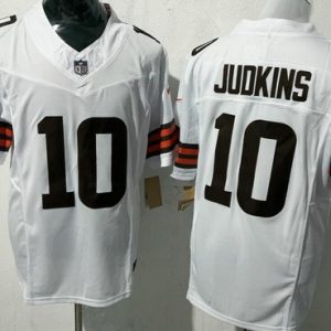 Cleveland Browns #10 Quinshon Judkins Limited White FUSE Vapor Jersey