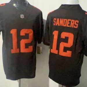 Cleveland Browns #12 Shedeur Sanders Limited Brown Alternate FUSE Vapor Jersey