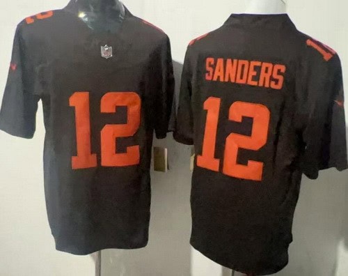 Cleveland Browns #12 Shedeur Sanders Limited Brown Alternate FUSE Vapor Jersey