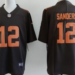 Cleveland Browns #12 Shedeur Sanders Limited Brown Alternate Vapor Jersey