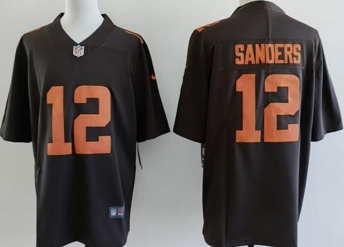 Cleveland Browns #12 Shedeur Sanders Limited Brown Alternate Vapor Jersey