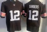 Cleveland Browns #12 Shedeur Sanders Limited Brown FUSE Vapor Jersey