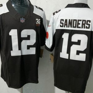 Cleveland Browns #12 Shedeur Sanders Limited Brown Thanksgiving FUSE Vapor Jersey