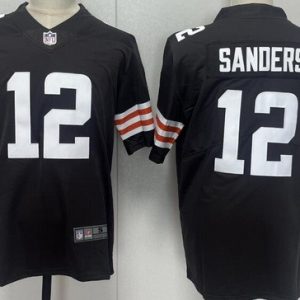 Cleveland Browns #12 Shedeur Sanders Limited Brown Vapor Jersey