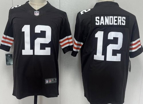 Cleveland Browns #12 Shedeur Sanders Limited Brown Vapor Jersey