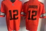 Cleveland Browns #12 Shedeur Sanders Limited Orange FUSE Vapor Jersey