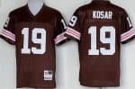 Cleveland Browns #19 Bernie Kosar Brown Throwback Jersey