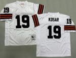 Cleveland Browns #19 Bernie Kosar White 1986 Throwback Jersey