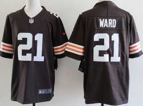 Cleveland Browns #21 Denzel Ward Limited Brown Vapor Jersey