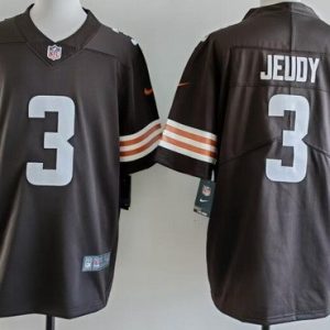 Cleveland Browns #3 Jerry Jeudy Jeudy Limited Brown Vapor Jersey