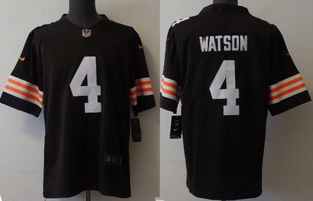 Cleveland Browns #4 Deshaun Watson Limited Brown Vapor Jersey