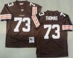 Cleveland Browns #73 Joe Thomas Brown 2007 Throwback Jersey
