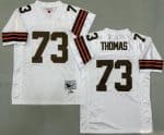 Cleveland Browns #73 Joe Thomas White 2007 Throwback Jersey