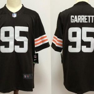 Cleveland Browns #95 Myles Garrett Limited Brown 2020 Vapor Untouchable Jersey