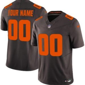 Cleveland Browns Customized Limited Brown Alternate FUSE Vapor Jersey
