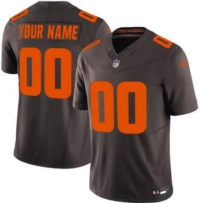 Cleveland Browns Customized Limited Brown Alternate FUSE Vapor Jersey