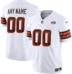 Cleveland Browns Customized Limited White Alternate FUSE Vapor Jersey