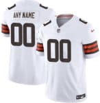 Cleveland Browns Customized Limited White FUSE Vapor Jersey