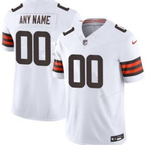 Cleveland Browns Customized Limited White FUSE Vapor Jersey