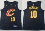 Cleveland Cavaliers #10 Darius Garland Black Statement Icon Sponsor Swingman Jersey