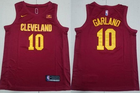 Cleveland Cavaliers #10 Darius Garland Red Icon Sponsor Swingman Jersey