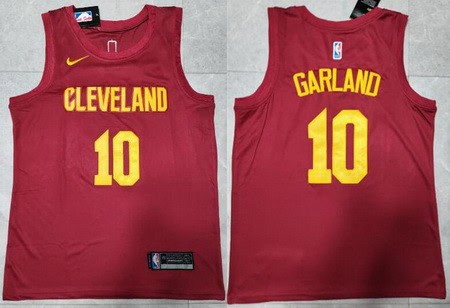 Cleveland Cavaliers #10 Darius Garland Red Icon Swingman Jersey