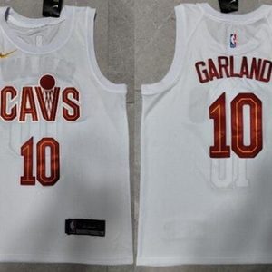 Cleveland Cavaliers #10 Darius Garland White Icon Swingman Jersey