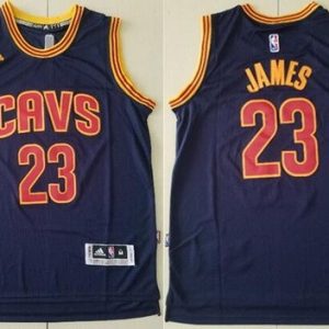 Cleveland Cavaliers #23 LeBron James Navy Adidas Swingman Jersey