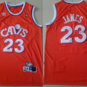 Cleveland Cavaliers #23 LeBron James Orange Hollywood Classic Swingman Jersey