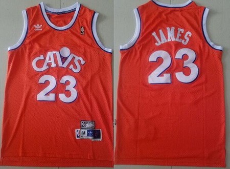 Cleveland Cavaliers #23 LeBron James Orange Hollywood Classic Swingman Jersey