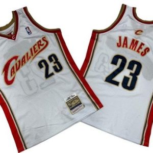 Cleveland Cavaliers #23 LeBron James White 2003 Throwback Swingman Jersey
